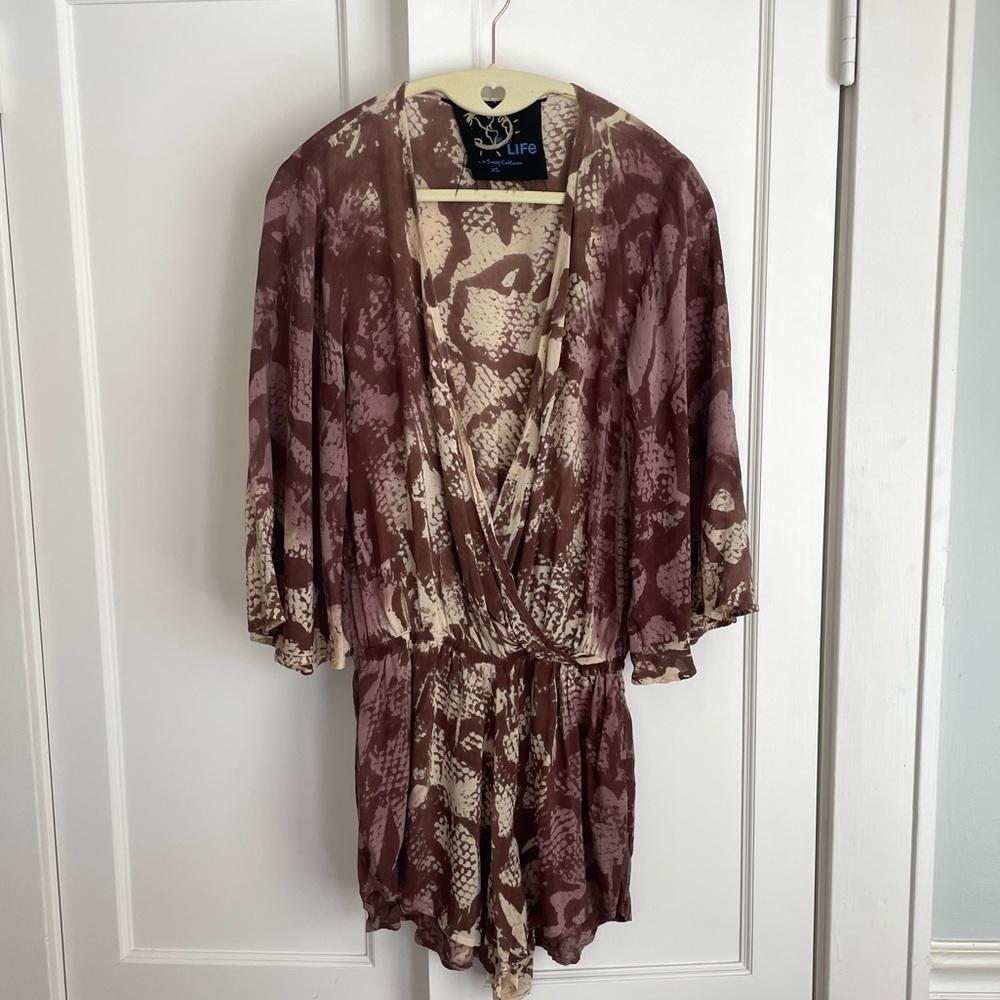 Planet Blue Brown Romper